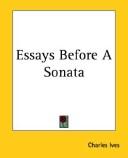 Cover of Essays Before a Sonata