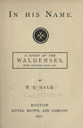 Cover of In His name