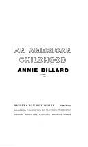 Cover of An American childhood