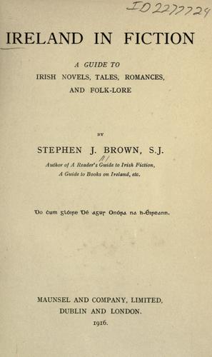 Cover of Ireland in fiction