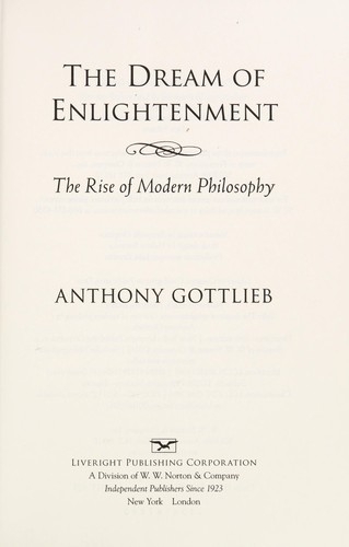 Cover of The dream of enlightenment