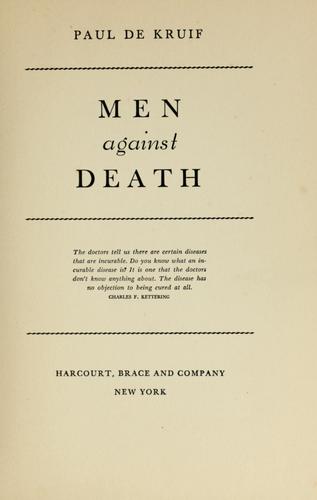 Cover of Men against death