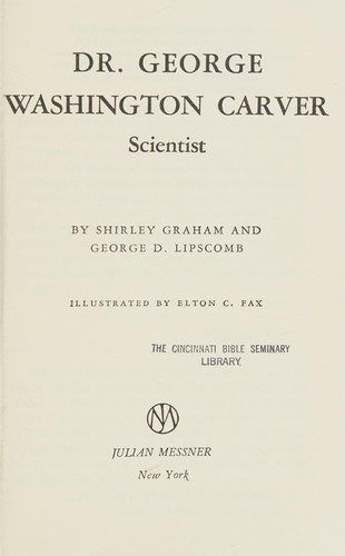 Cover of Dr. George Washington Carver, scientist