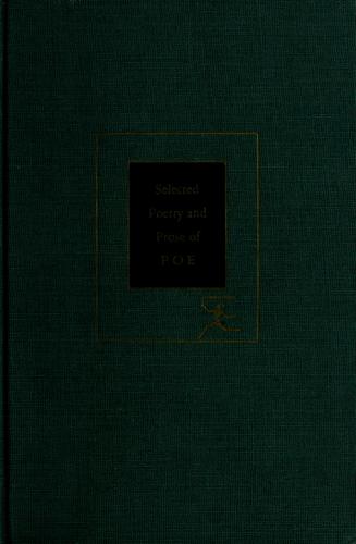 Cover of The Selected Poetry and Prose of Edgar Allan Poe [32 stories, 42 poems, 11 essays]