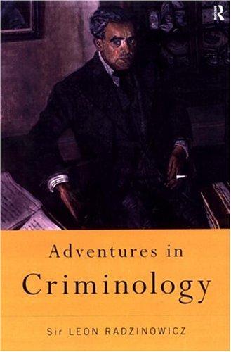 Cover of Adventures in criminology