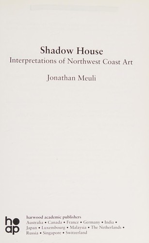 Cover of Shadow house
