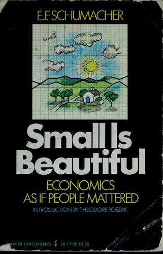 Cover of Small Is Beautiful