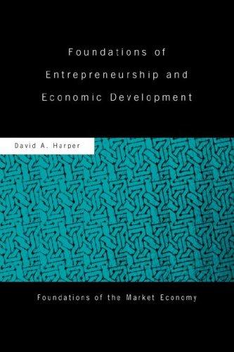 Cover of Foundations of Entrepreneurship and Economic Development