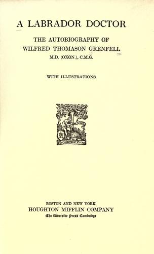 Cover of A Labrador doctor