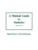 Cover of A Minitab guide to statistics