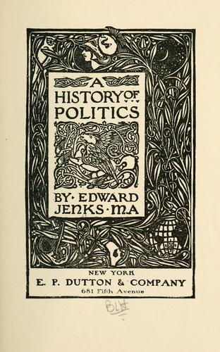 Cover of A history of politics