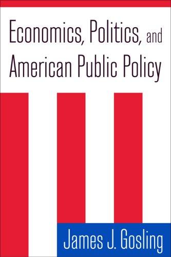 Cover of Economics, Politics, and American Public Policy