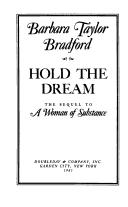 Cover of Hold the dream