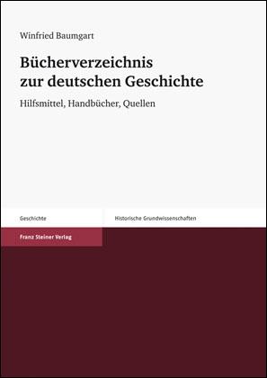 Cover of Bücherverzeichnis zur deutschen Geschichte