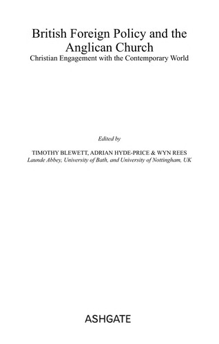 Cover of British foreign policy and the Anglican Church