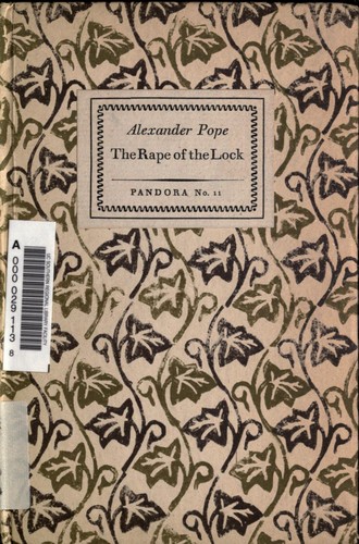 Cover of The Rape of the Lock