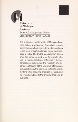 Cover of Managing the unexpected