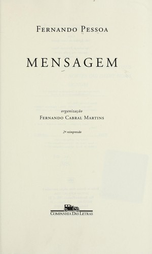 Cover of Mensagem