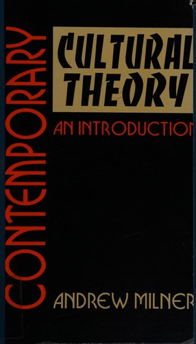 Cover of Contemporary cultural theory