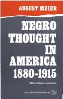 Cover of Negro thought in America, 1880-1915