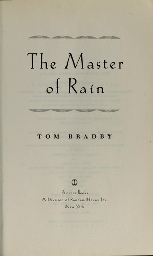 Cover of The master of rain