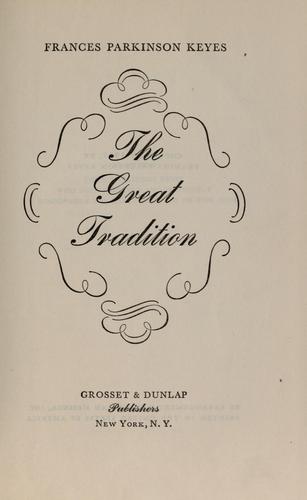 Cover of The Great Tradition