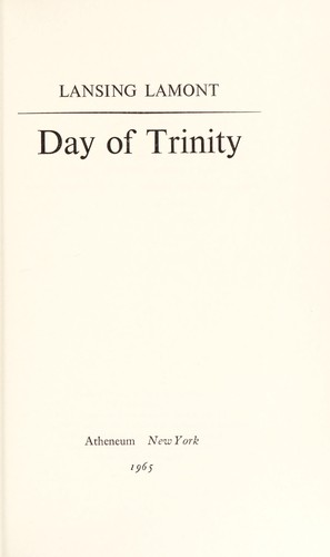 Cover of Day of Trinity