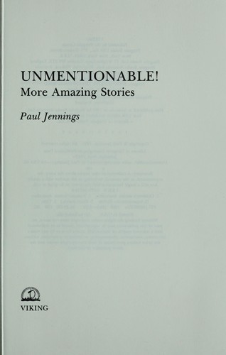 Cover of Unmentionable!