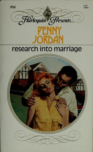 Cover of Research into Marriage
