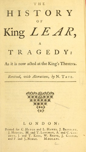 Cover of King Lear