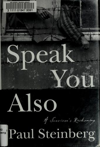 Cover of Speak you also