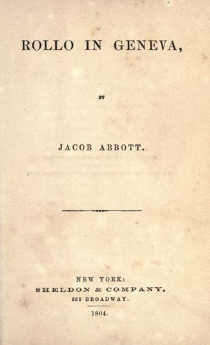 Cover of Rollo in Geneva