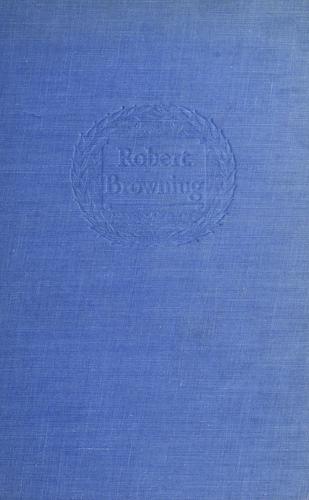 Cover of Robert Browning, a portrait