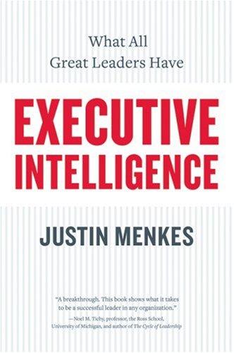 Cover of Executive Intelligence