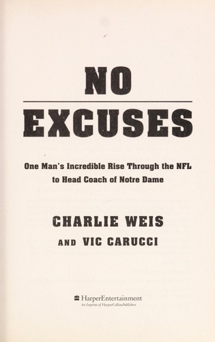 Cover of No excuses
