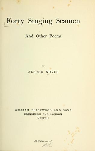 Cover of Forty Singing Seamen