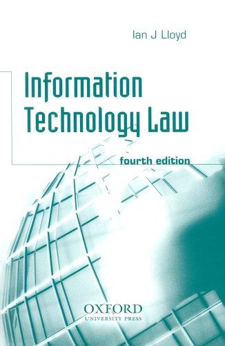 Cover of Information technology law