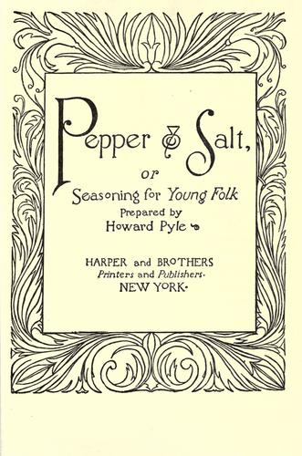 Cover of Pepper & salt