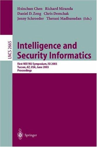 Cover of Intelligence and Security Informatics