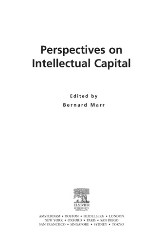 Cover of Perspectives on intellectual capital