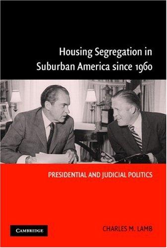 Cover of Housing segregation in suburban America since 1960