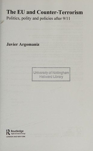 Cover of The EU and counter-terrorism