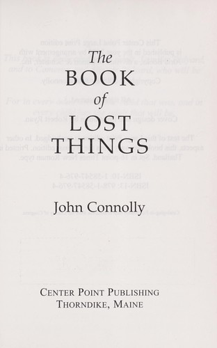Cover of The Book of Lost Things