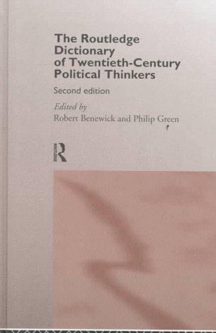 Cover of The Routledge dictionary of twentieth-century political thinkers