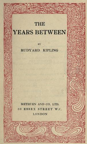 Cover of The years between