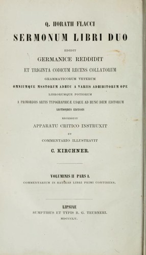 Cover of Satirae