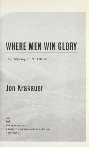 Cover of Where Men Win Glory
