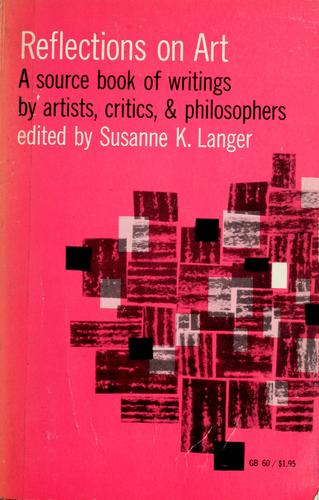 Cover of Reflections on art