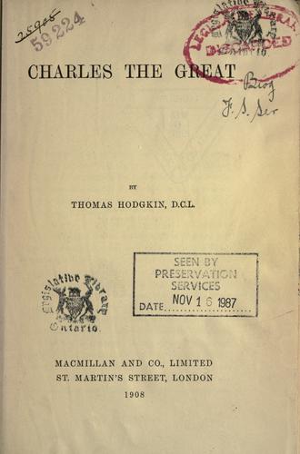 Cover of Charles the Great