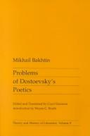 Cover of Problemy poėtiki Dostoevskogo